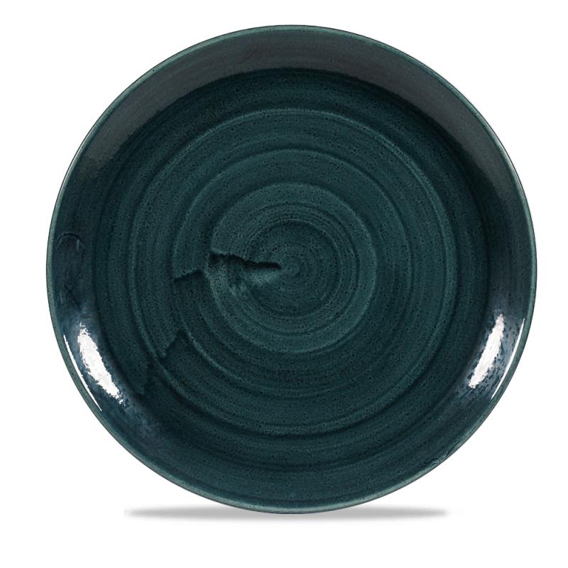 Stonecast Patina Rustic Teal Evolve Coupe Plate 11.25´ Box 12´