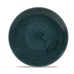 Stonecast Patina Rustic Teal Evolve Coupe Plate 8.67´ Box 12´