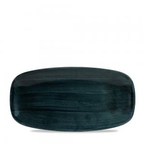 Stonecast Patina Rustic Teal  Chefs Oblong Plate 11 3/4X6´ Box 12´