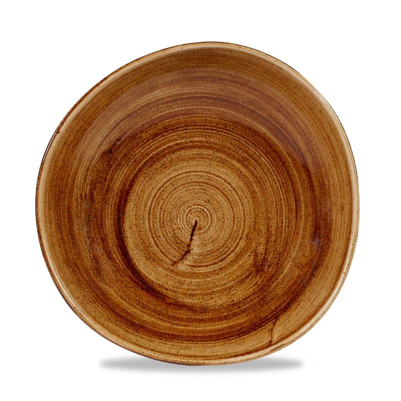 Stonecast Patina Vintage Copper Round Trace Bowl 9 7/8´  Box 12´