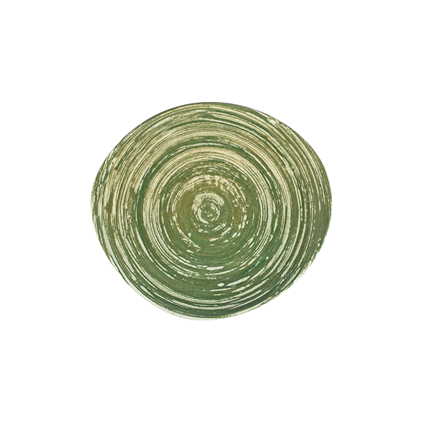 Swirl Green Pebble Flat Plate 21 cm
