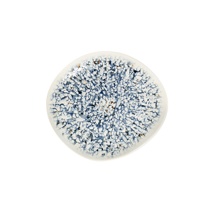 Mosaic Blue Pebble Flat Plate 21 cm