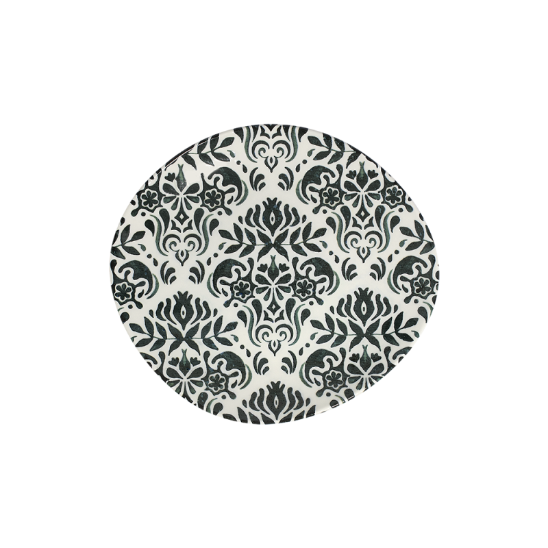 Toledo Green Pebble Flat Plate 21 cm