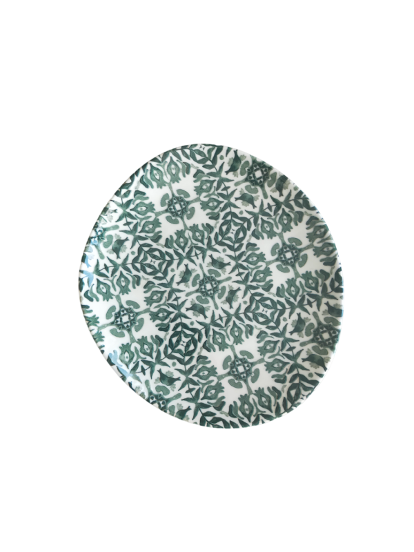 Seville Green Pebble Flat Plate 21 cm