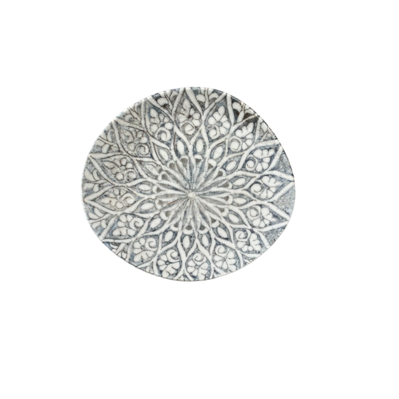 Granada Grey Pebble Flat Plate 21 cm