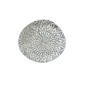 Granada Grey Pebble Flat Plate 21 cm