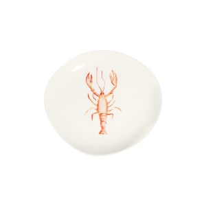 Lobster Coral  Pebble Flat Plate 21 cm