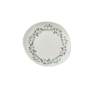 Garden Green Pebble Flat Plate 21 cm