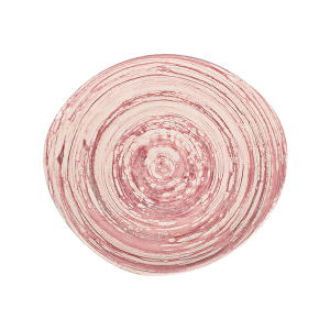 Swirl Pink Pebble Flat Plate 27 cm