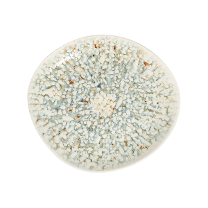 Mosaic Turquoise Pebble Flat Plate 27 cm