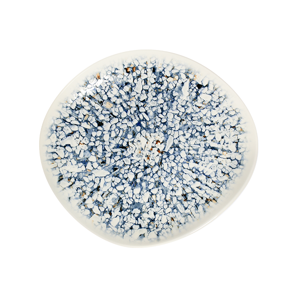 Mosaic Blue Pebble Flat Plate 27 cm