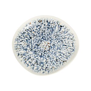 Mosaic Blue Pebble Flat Plate 27 cm