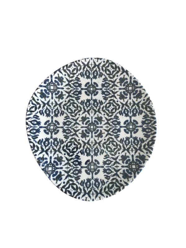 Seville Navy  Pebble Flat Plate 27 cm