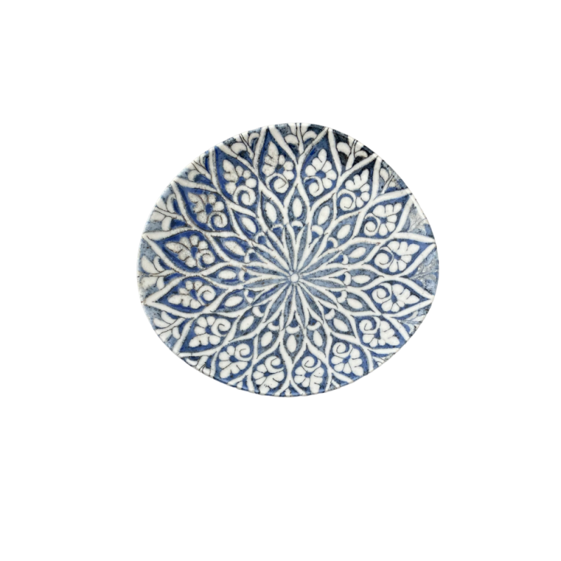 Granada Blue Pebble Flat Plate 27 cm