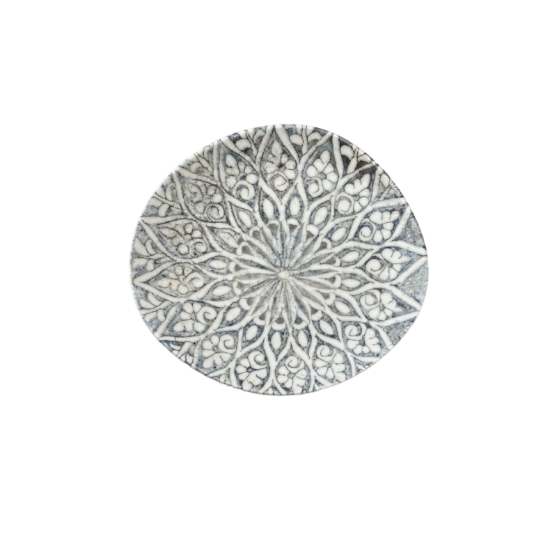 Granada Grey Pebble Flat Plate 27 cm