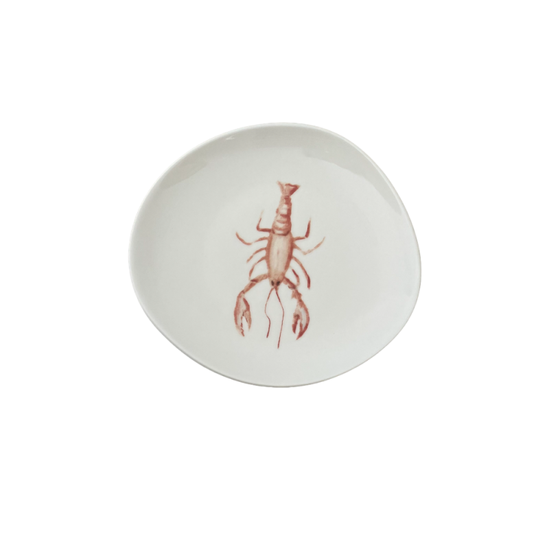 Lobster Blue Pebble Flat Plate 27 cm