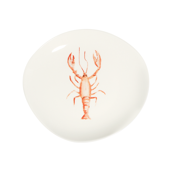 Lobster Coral  Pebble Flat Plate 27 cm