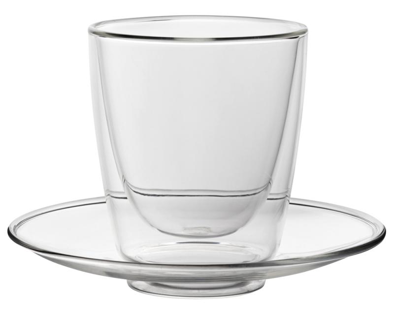Double - Walled Cappuccino Cup and Saucer 7.75oz