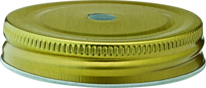 Gold Lid 2.75´ (7cm) - with Straw Hole´