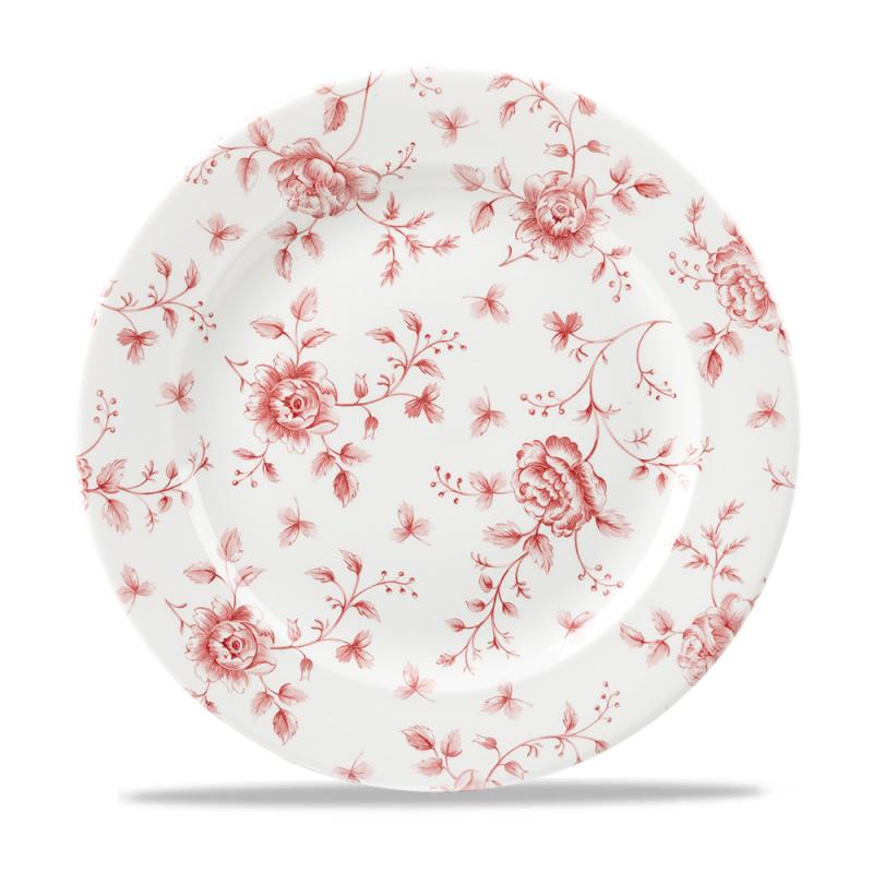 Rose Chintz Cranberry  Plate 10.875´ Box 6´
