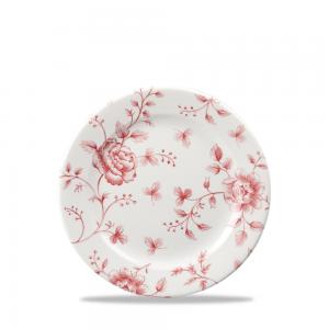 Rose Chintz Cranberry Profile Plate 6.5´ Box 6´