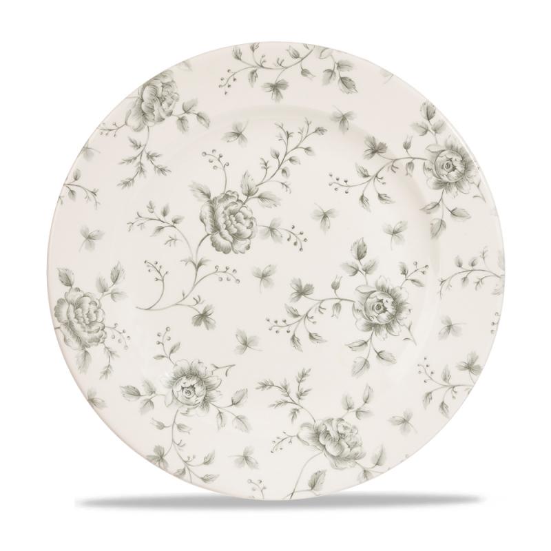 Rose Chintz Grey Profile Plate 10 7/8´ Box 6´