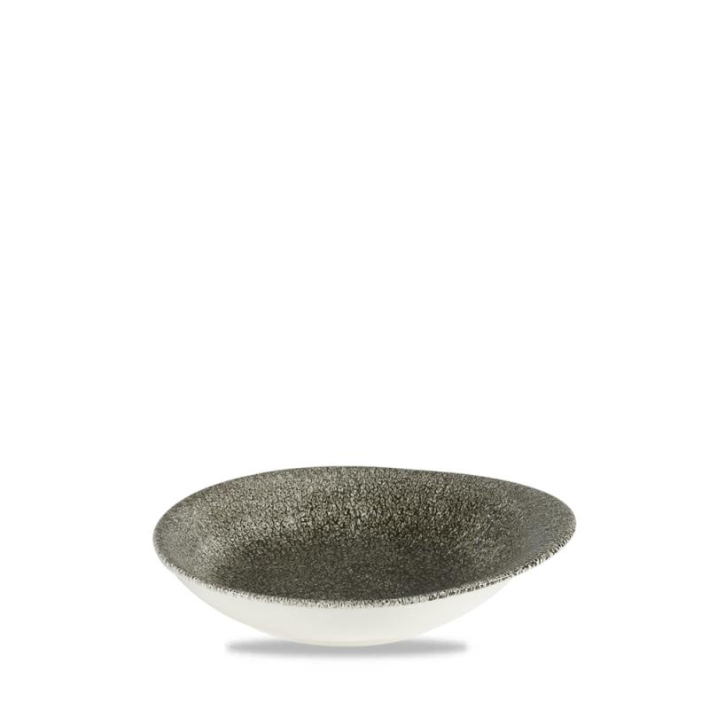 Raku Quartz Black Round Round Dish 6 3/8X5 5/8´ Box 12´