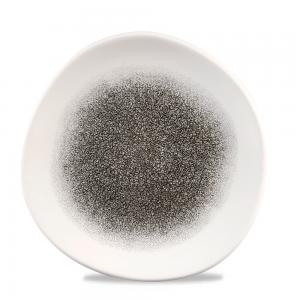 Raku Quartz Black Round Trace Plate 8 1/4´ Box 12´