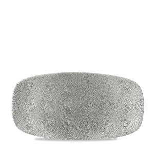 Raku Jasper Grey  Chefs Oblong Plate 11 3/4´ X 6´´  Box 12´