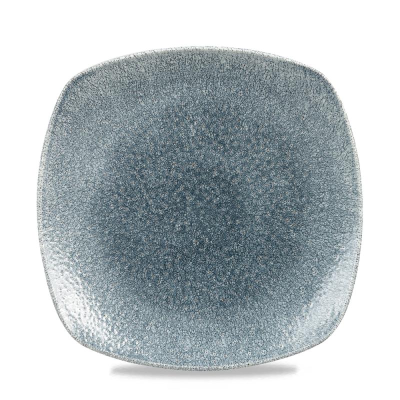 Raku Topaz Blue X Squared Square Plate 10´ Box 12´