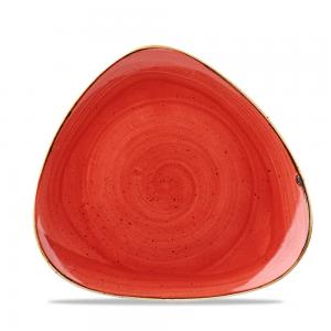 Stonecast Berry Red Lotus Plate  Box 12