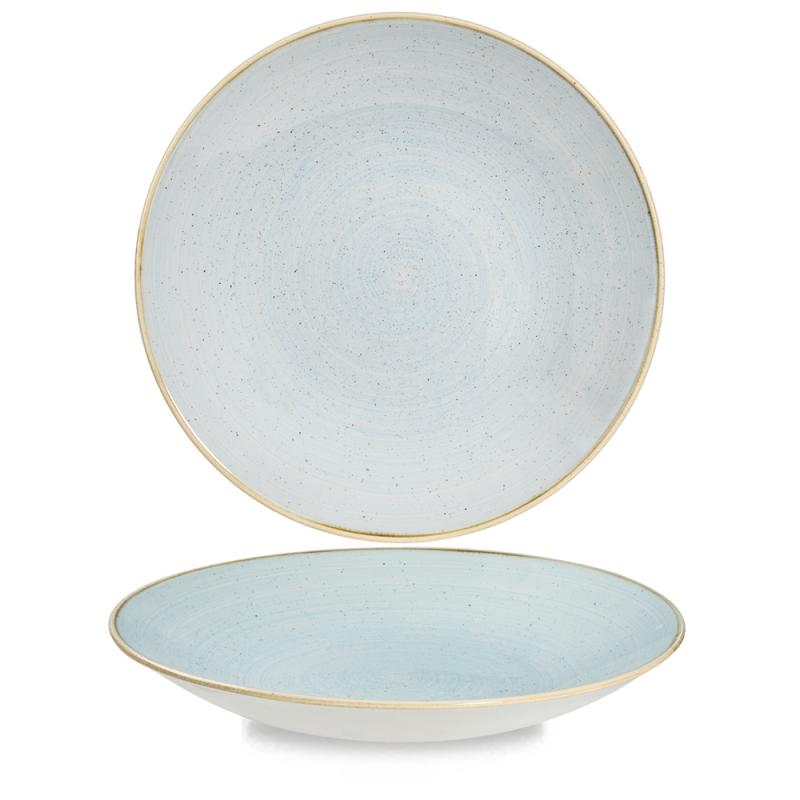 Stonecast Duck Egg  Deep Coupe Plate 11´ Box 12´