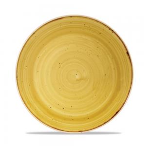 Stonecast Mustard Evolve Coupe Plate 21.7Cm Box 12