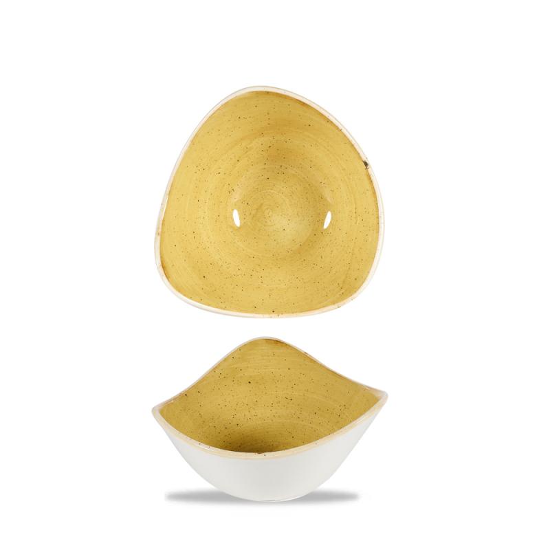 Stonecast Mustard Lotus Bowl 15.3Cm Box 12