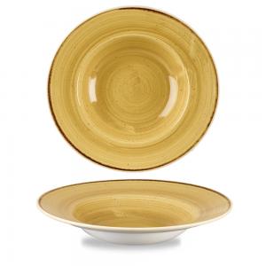 Stonecast Mustard Profile Wide Rim Bowl Large 27.69Cm Box 12