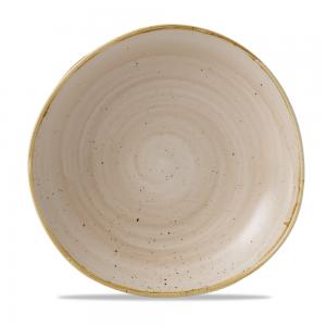 Stonecast Nutmeg Cream Round Trace Bowl 25.3Cm Box 12