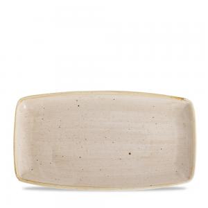 Stonecast Nutmeg Cream X Squared Oblong Plate 13 1/2´ Box 6´