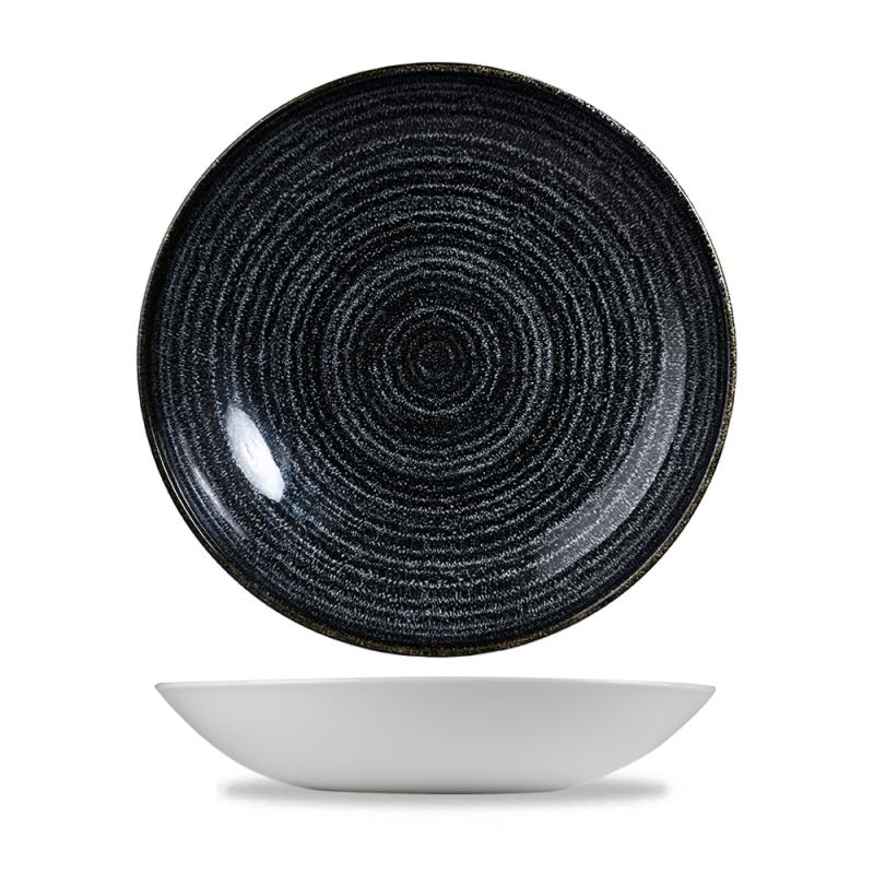 Studio Prints Charcoal Black Evolve Coupe Bowl 9.75´ Box 12´