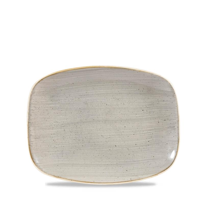 Stonecast Grey  Chefs Oblong Plate 10.3X8 Box 12