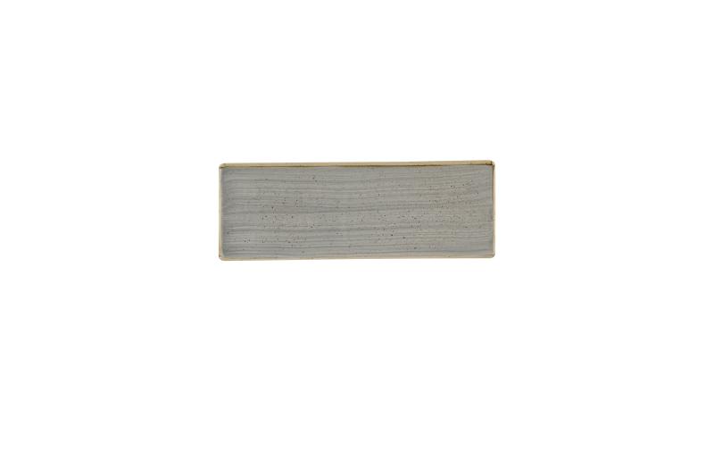 Stonecast Grey Oblong Plate 25X9Cm Box 6