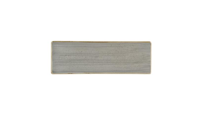 Stonecast Grey Oblong Plate 33X11Cm Box 6