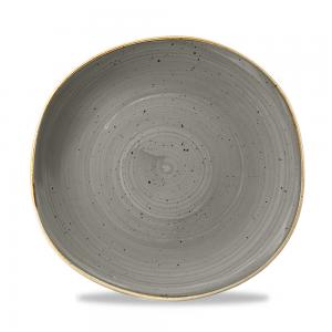 Stonecast Grey Round Trace Plate 26.4Cm Box 12