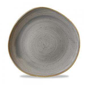 Stonecast Grey Round Trace Plate 28.6Cm Box 12