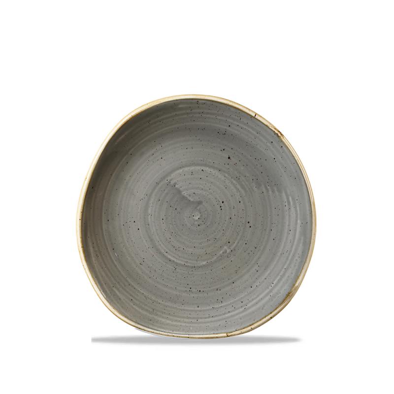 Stonecast Grey Round Trace Plate 18.6Cm Box 12