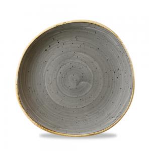 Stonecast Grey Round Trace Plate 21Cm Box 12