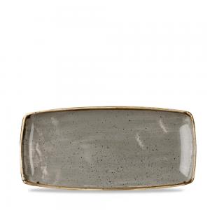 Stonecast Grey  Oblong Plate 29.5Cm Box 12