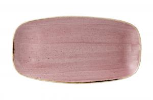 STONECAST PETAL PINK  CHEFS OBLONG PLATE 13 7/8X7 3/8´ BOX 6´