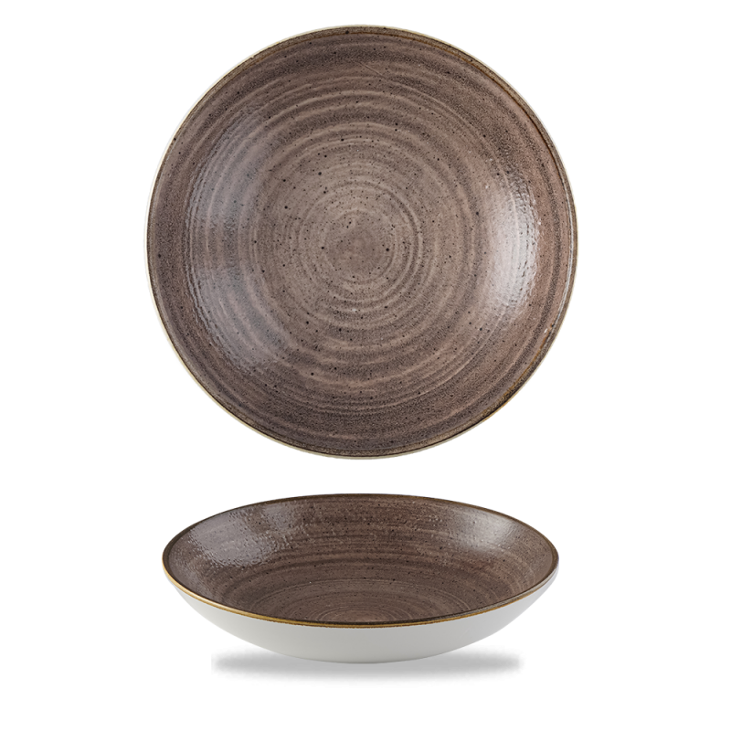 Stonecast Raw Brown  Coupe Bowl 7.25´ Box 12´