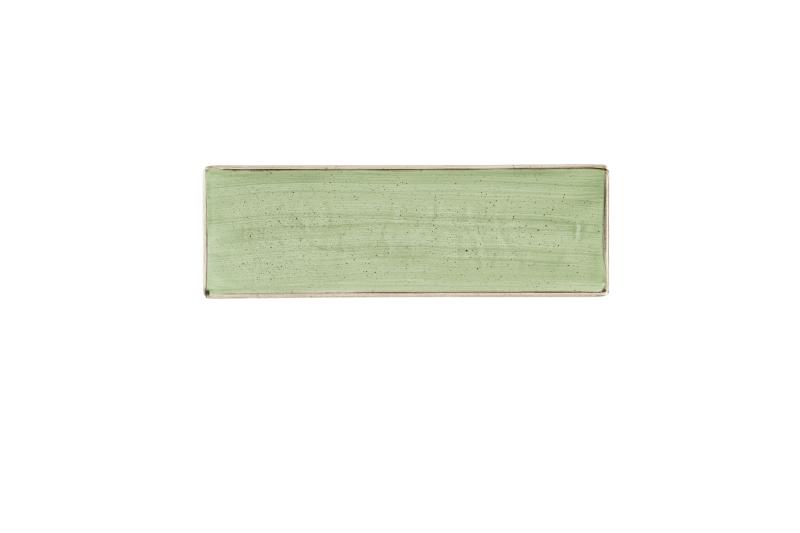 Stonecast Sage Green Oblong Plate 33X11Cm Box 6
