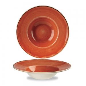 Stonecast Spiced Orange Profile Wide Rim Bowl Med 23.88Cm Box 12